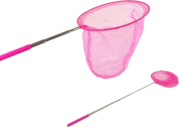 Folding telescopic butterfly and insect net 85 cm – Pink