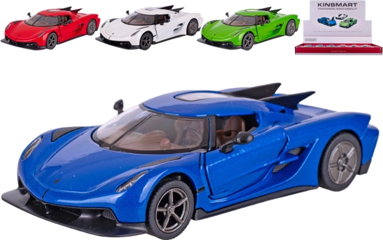 Метален модел автомобил Kinsmart Koenigsegg Jesko Absolut с pull-back задвижване