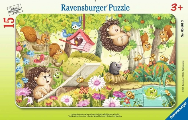 Детски пъзел Ravensburger Градина 15 части