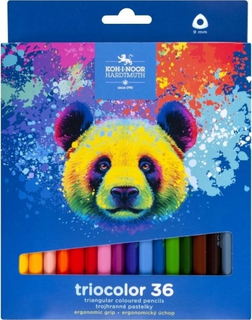 Триъгълни пастели Triocolor 36 бр. МЕЧЕ KOH‑I‑NOOR