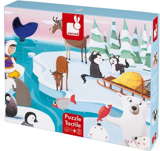JANOD tactile puzzle Life on Ice, 20 pieces