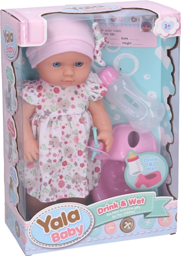 Peeing Baby Doll with Bottle 30 cm