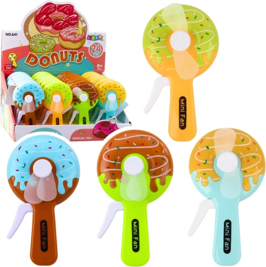 Handheld mini donut fan for kids – 4 designs