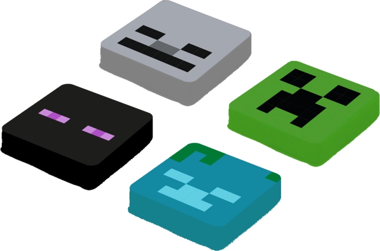 Pixie Crew Minecraft комплект резервни мултипиксели Enderman