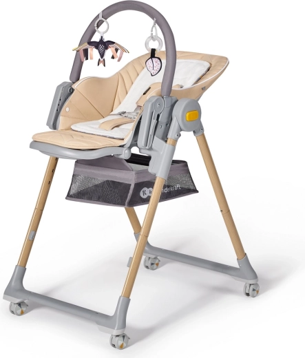 Детски столче и шезлонг 2в1 KINDERKRAFT Lastree Wood Premium