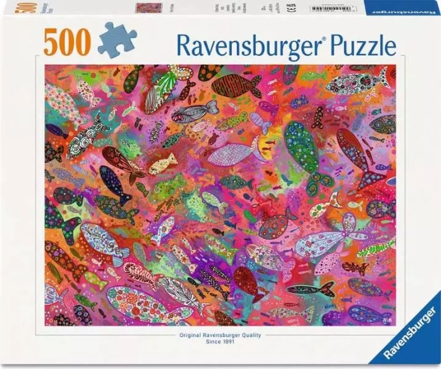 Ravensburger Fuchsia Fish Puzzle 500 Pieces