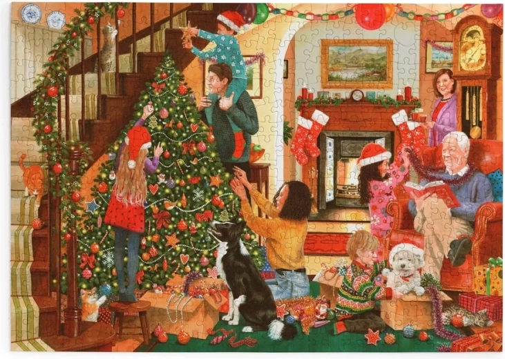 Christmas Tree Decorating Puzzle, 500 Extra-Large Pieces