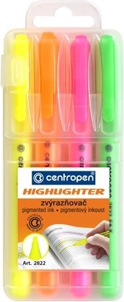Комплект текстмаркери CENTROPEN, 4 цвята