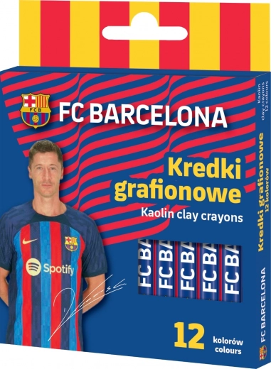 FC BARCELONA ASTRA Wax Crayons, 12 pcs