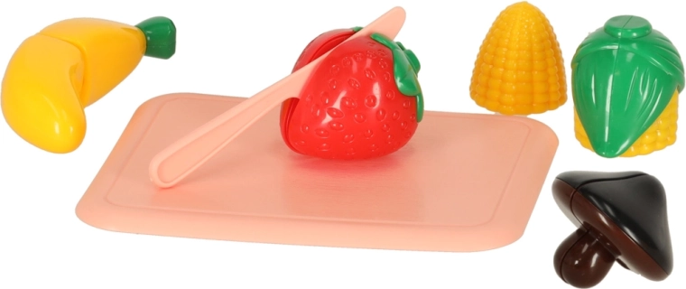 Плодове и зеленчуци за рязане за развитие на моториката