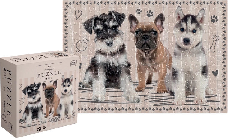 Puzzle Puppies: 250 pieces