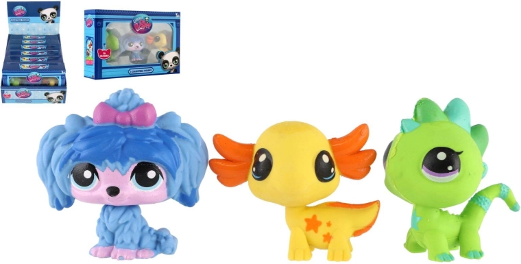 Littlest Pet Shop гумички във формата на животни - 3 бр.