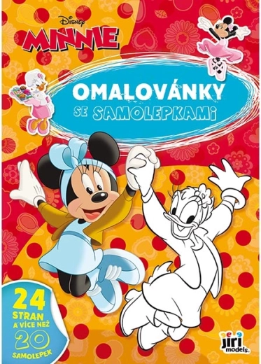 Книжка за оцветяване A4 със стикери Minnie