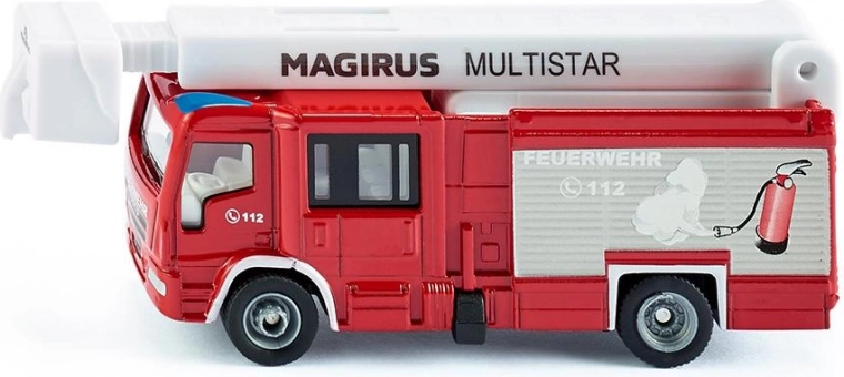 Siku Super пожарна кола MAGIRUS MULTISTAR с телескопично рамо 1:87
