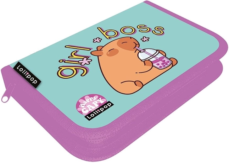 LizzyCard capybara pencil case – 1-compartment with two flaps