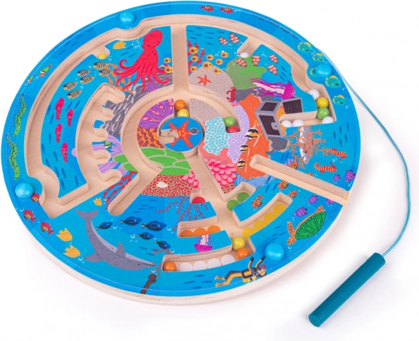 Магнитен лабиринт Подводен свят BIGJIGS TOYS