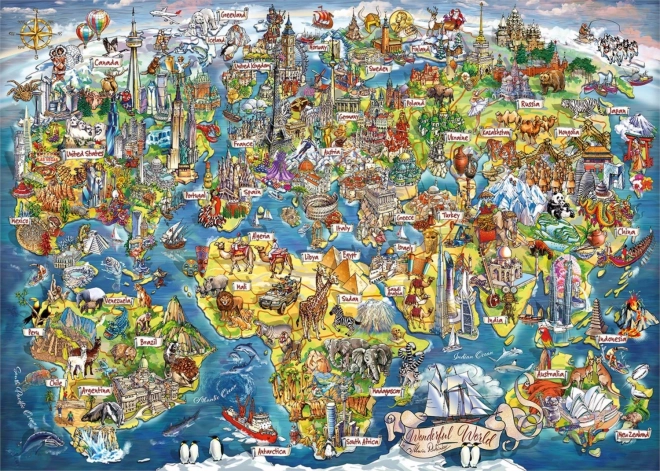 Gibsons Puzzle Wonderful World 1000 Pieces