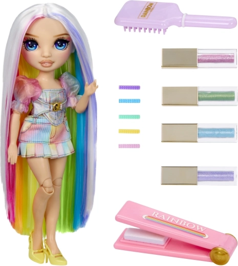 Rainbow hair for creative hairstyles