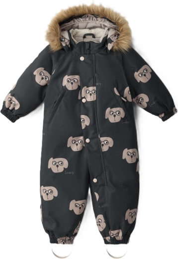 Зимен гащеризон LEOKID Hero Charcoal Puppy, размер 110