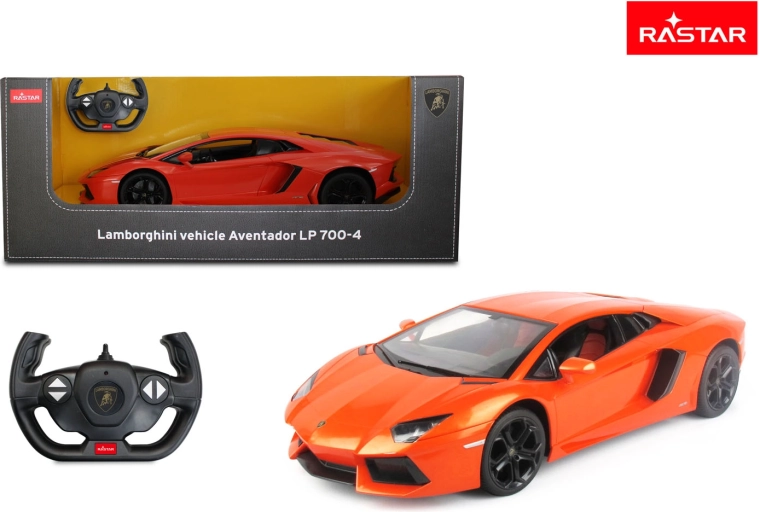 Rastar RC кола Lamborghini Aventador 1:10 оранжева