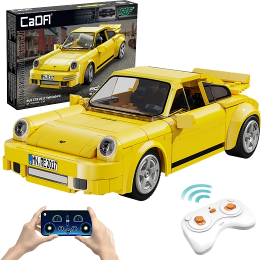 Конструктор CaDA RUF CTR 2017 Yellowbird RC кола 1:20, 222 части