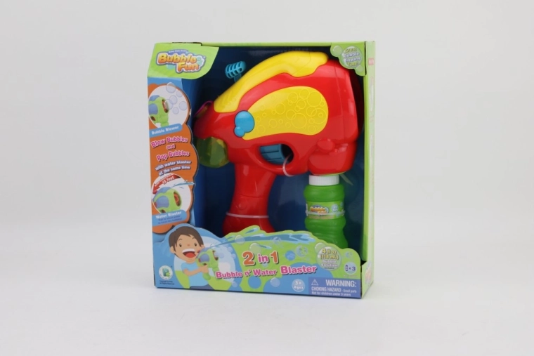 Bubble Blower and Water Squirt Gun 2-in-1