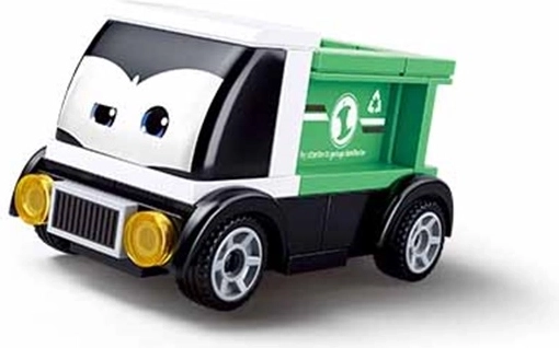 Sluban Power Bricks Wind-up Little Car Green Truck