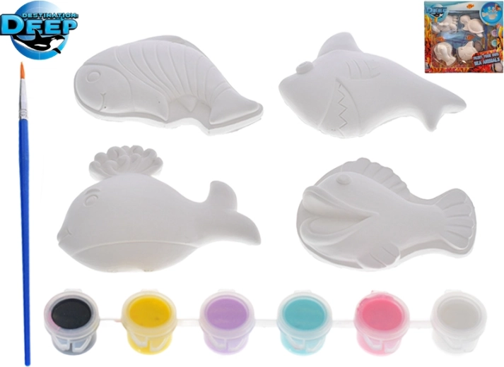 Destination Deep Sea Animals – creative set with paints and brush