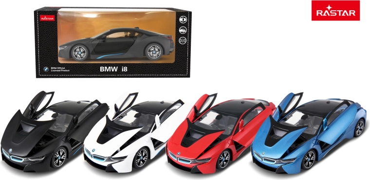 Metal car model Rastar BMW i8 1:24 black