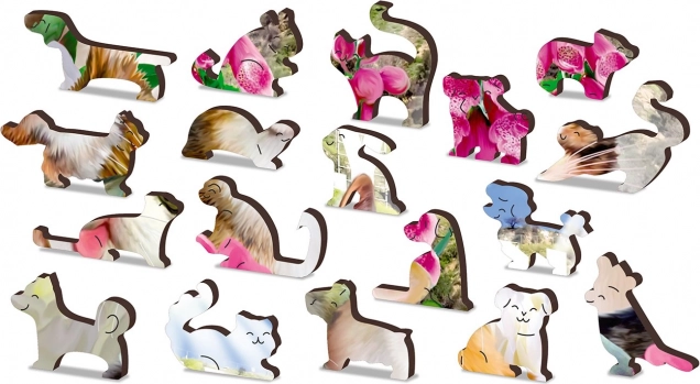 Pieces with original shapes