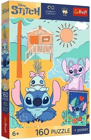 Пъзел Premium Plus Kids Stitch на вълната 160 части