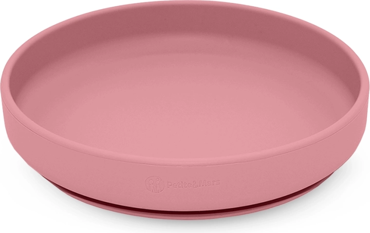 Silicone Plate with Suction Cup Take&Match Dusty Rose – Petite&Mars