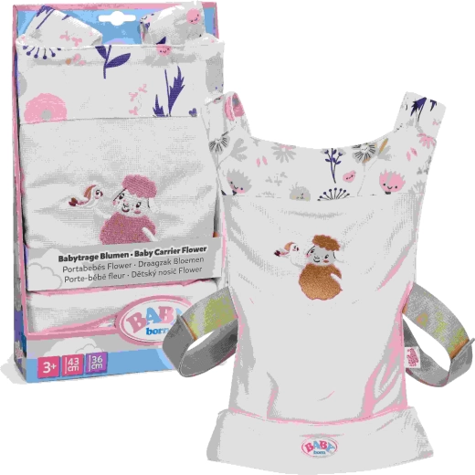 Baby Born doll carrier – flowers