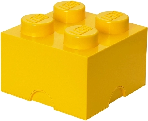 LEGO кутия за съхранение 4 жълта