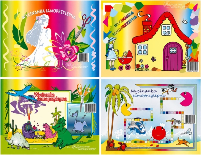 Protos self-adhesive colored papers (cut-out set) mix A4, 8 sheets - 1 piece