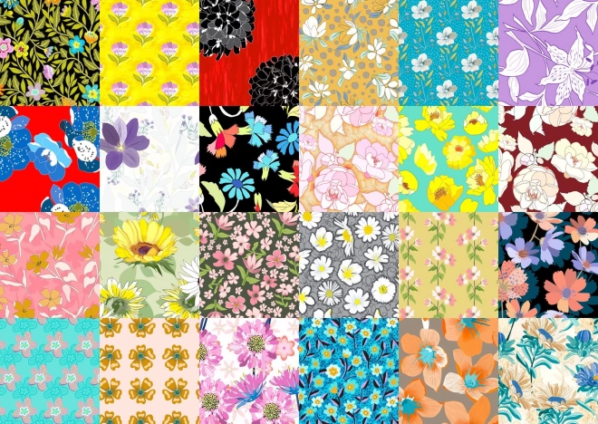 Enjoy puzzle floral patterns 1000 pieces