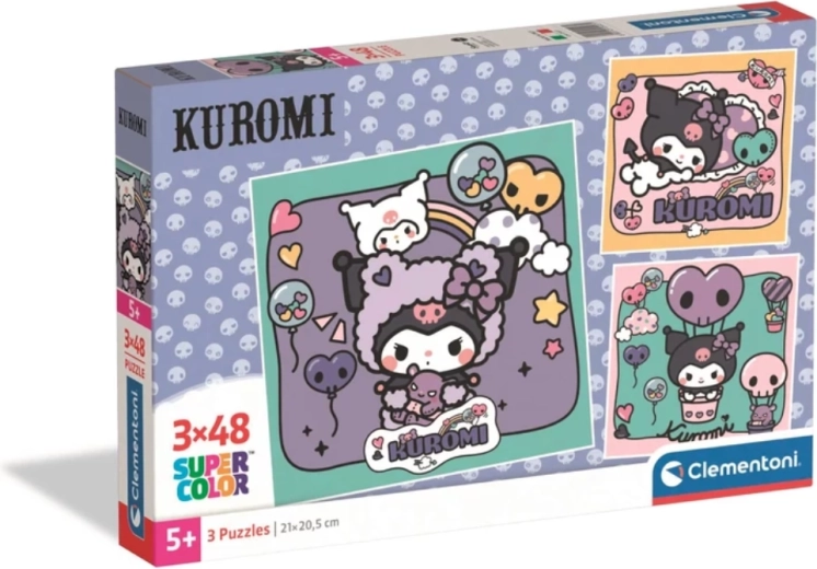 Puzzle CLEMENTONI Kuromi 3×48 pieces