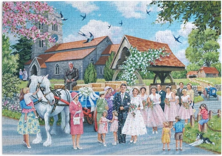 House of Puzzles Countryside Wedding puzzle, 1000 pieces