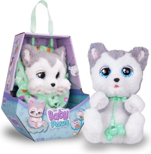 Baby Paws интерактивно плюшено кученце с чанта за носене