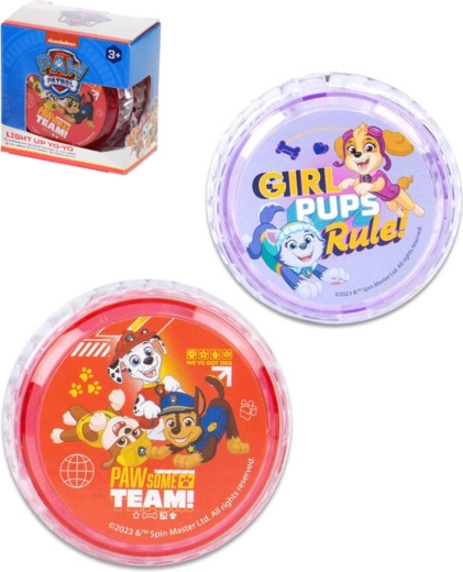 Light-up Paw Patrol yo-yo 6 cm, battery-powered - 1 piece