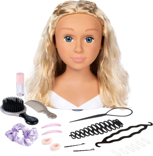 Realistic long blonde hair