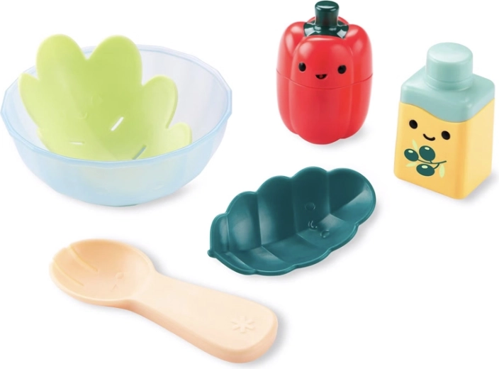 Skip Hop комплект за баня Tub to Table Café – забавна салата 12м+