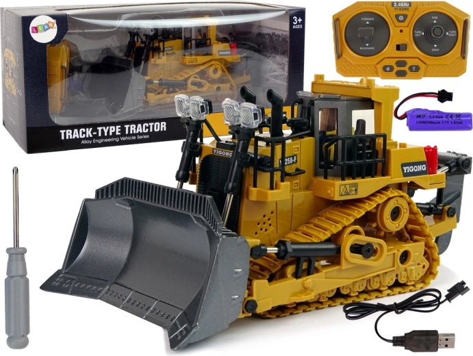 RC булдозер 2.4 GHz с подвижно гребло