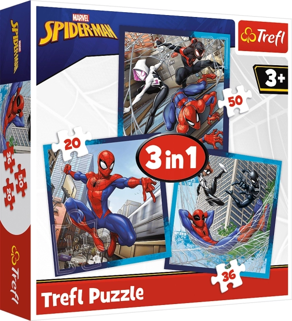 Пъзел 3в1 Spider-Man Паякообразни приятели