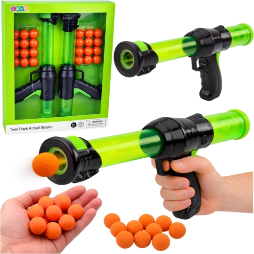 Комплект пистолети за пяна AIRBALL BLASTER – 2 бластера + 24 топчета