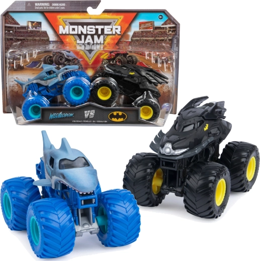 Комплект Monster Jam от 2 monster truck-а 1:64 Megalodon vs Batman
