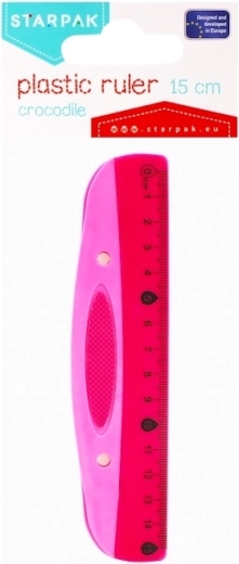 Pink Plastic Ruler 15 cm