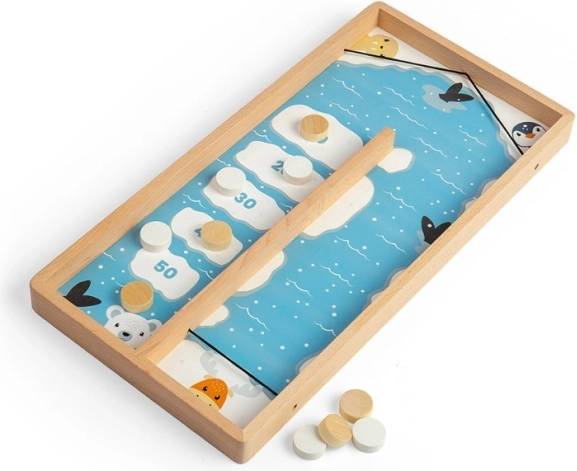Bigjigs Toys дървена игра с дискове на лед