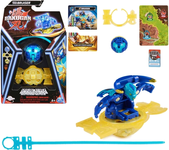Bakugan Special Attack Bruiser – spinning figure with cards by Spin Master