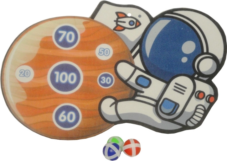 Kids' Target Game with Velcro Balls – Space Astronaut Theme
